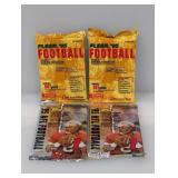 (4) 1995 Football 2 Packs Fleer Hot Packs 2 Topps