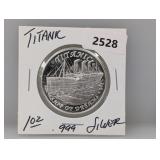 1oz .999 Silver Titanic Round