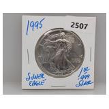 1995 1oz .999 Silver Eagle $1 Dollar