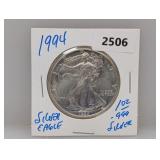 1994 1oz .999 Silver Eagle $1 Dollar