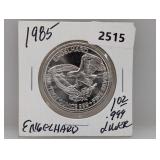 1985 1oz .999 Silver Engelhard Round
