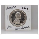 1oz .999 Silver Lincoln Round