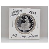 1oz .999 Silver Seated Round