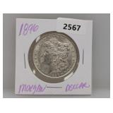 1896 90% Silver Morgan $1 Dollar