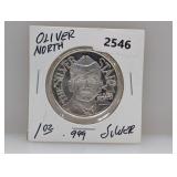 1oz .999 Silver Oliver North Round