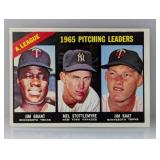 1966 Topps LDRS GRANT/STOTTLEMYRE/KAAT 224 Stain