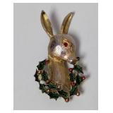 Vintage Holiday Reindeer Brooch