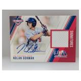 2018 USA Nolan Gorman Autograph Relic 011/299 #42
