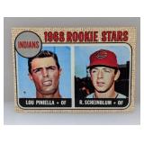 1968 Topps INDIANS RC STARS PINIELLA/SCHEINBLUM 16
