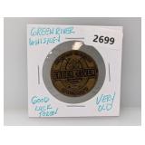 Very Old Green River Whiskey Token