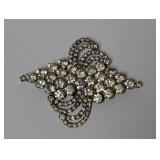 Vintage Rhinestone Elegant Symmetry Brooch