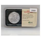 2002 1oz .999 Silver Eagle $1 Dollar