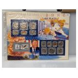 1980 US Mint Set & Postal Comm Page
