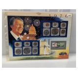 1976 US Mint Set & Postal Comm Page