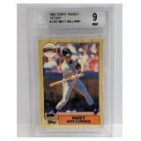 1987 Matt Williams Topps Traded Tiffany 129t BGS 9