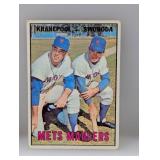 1967 Topps Kranepool/Swboda 186 Edges/Crease