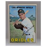1967 Topps Baseball Luis Aparicio HOF 60 Surface