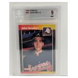 1989 John Smoltz Donruss #642 BGS 9