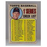 1968 Topps Baseball JIM KAAT CHECKLIST UNCHECKED
