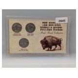 Historic Buffalo Nickel Mint Mark Collection