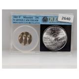 GCS 2003-P BU MO Waffle Canceled Quarter