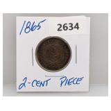 1865 Two Cent Piece