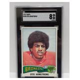 1975 Otis Armstrong Topps #350 SGC 8