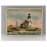 1910 Hassan Cigarettes Plum Island Light 37 Edges