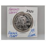 1oz .999 Silv Edmund Halley Round