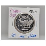 1oz .999 Silv Camel Cigs Round