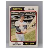 1974 Topps Baseball Carl Yastrzemski HOF Corner