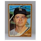 1962 Topps Baseball Bob Turley Hi # 589 Surface
