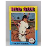1975 Topps Baseball Carl Yastrzemski HOF Red Sox