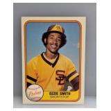 1981 Fleer #488 Ozzie Smith Print Line