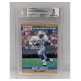 1990ï¿½Pro Set Barry Sanders ROY #1ï¿½BVG/BGSï¿½8 NM-MT