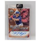 12/25 2025 Topps Black Wyatt Langford Auto Orange