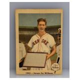 1959 Fleer Ted Williams Honors HOF Crease/Stain