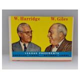 1958 Topps League Presidents #300 HOF Edges