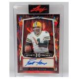 2/3 2025 Leaf Sports Heroes Brett Favre Auto BABF1