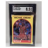 1989-90 NBA Hoops #12 Michael Jordan SGC 8.5