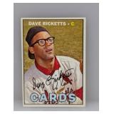 1967 Topps Baseball Dave Ricketts Hi # 589
