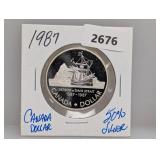 1987 50% Silv Canada $1 Dollar