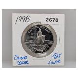 1998 .925 Silv Canada $1 Dollar