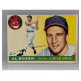 1955 Topps Baseball Al Rosen Indians Surface/Stain