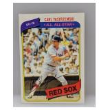 1980 Topps Baseball Carl Yastrzemski HOF Red Sox