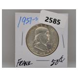 1951-S 90% Silv Franklin Half $1
