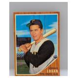 1962 Topps Baseball Johnny Logan Hi # 573 Indents