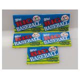 (5) 1990 Topps Big Baseball Series 1 Packs