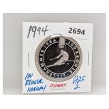 1994 .925 Silv Olympics Norway 100 Kroner