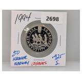 1994 .925 Silv Olympics Norway 50 Kroner